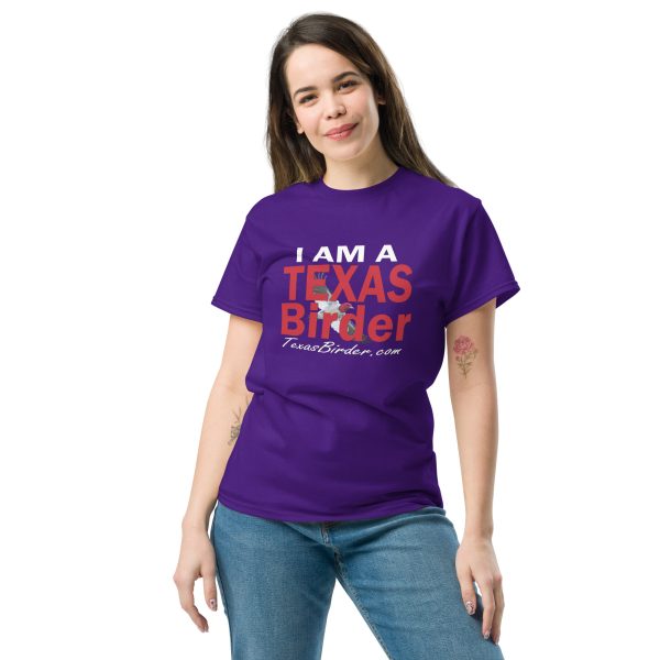 I Am a Texas Birder Unisex Class Tee - Image 3