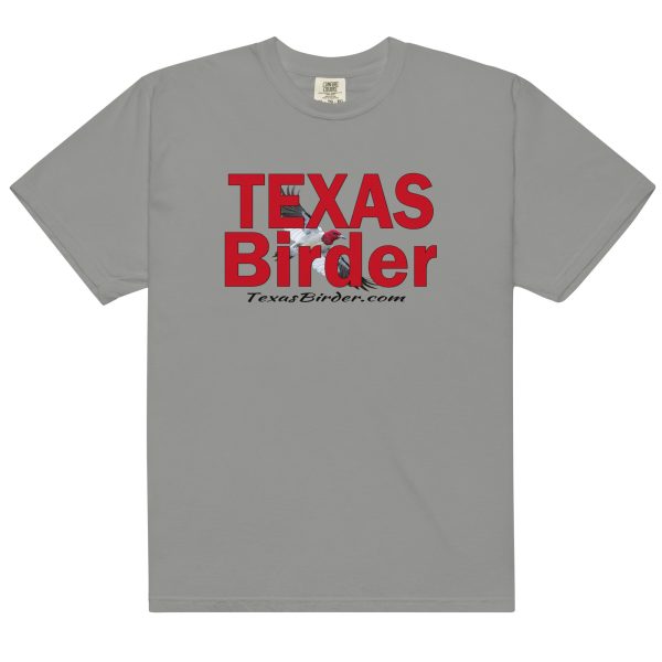 Texas Birder Unisex Garment-Dyed Heavyweight T-Shirt - Image 8