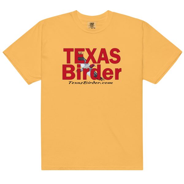 Texas Birder Unisex Garment-Dyed Heavyweight T-Shirt - Image 22