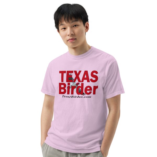 Texas Birder Unisex Garment-Dyed Heavyweight T-Shirt - Image 4