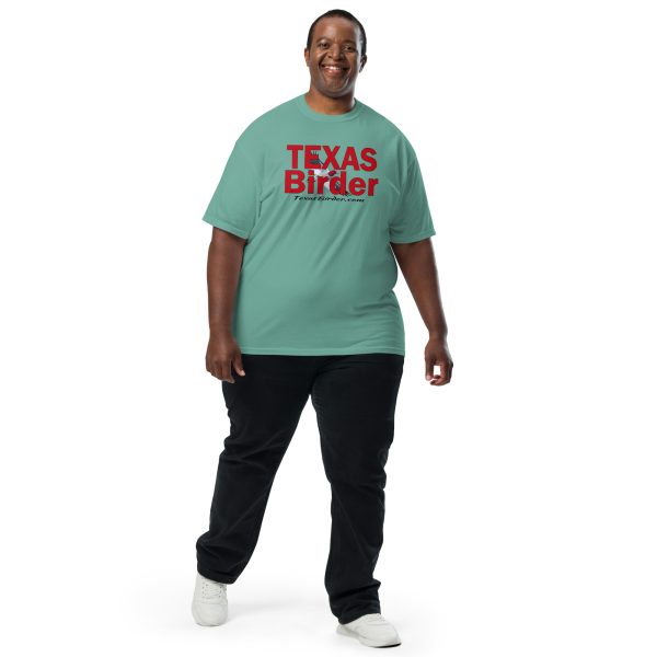 Texas Birder Unisex Garment-Dyed Heavyweight T-Shirt - Image 3