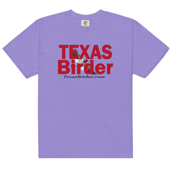 Texas Birder Unisex Garment-Dyed Heavyweight T-Shirt - Image 10