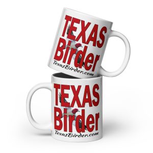 Texas Birder White Glossy Mug