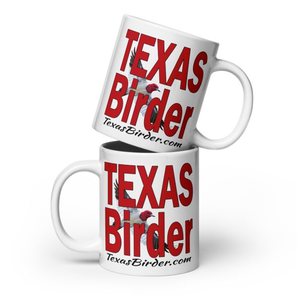 Texas Birder White Glossy Mug
