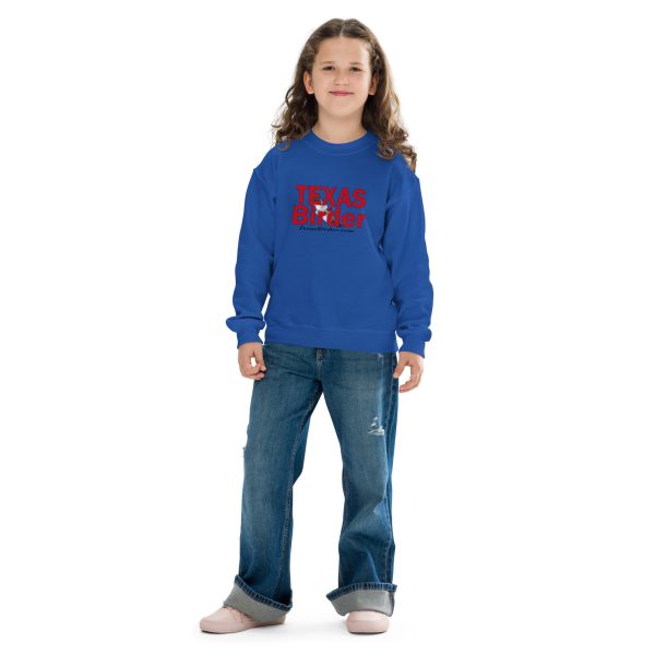 Texas Birder Youth Crewneck Sweatshirt - Image 5