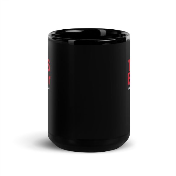 I Am a Texas Birder Black Glossy Mug - Image 6