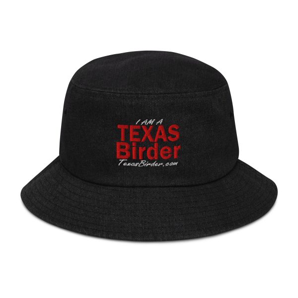 I Am a Texas Birder Denim Bucket Hat - Image 2