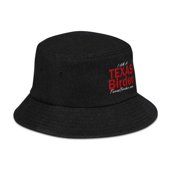 I Am a Texas Birder Denim Bucket Hat - Image 4