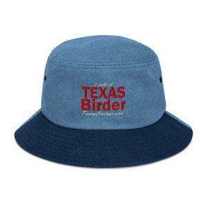 I Am a Texas Birder Denim Bucket Hat