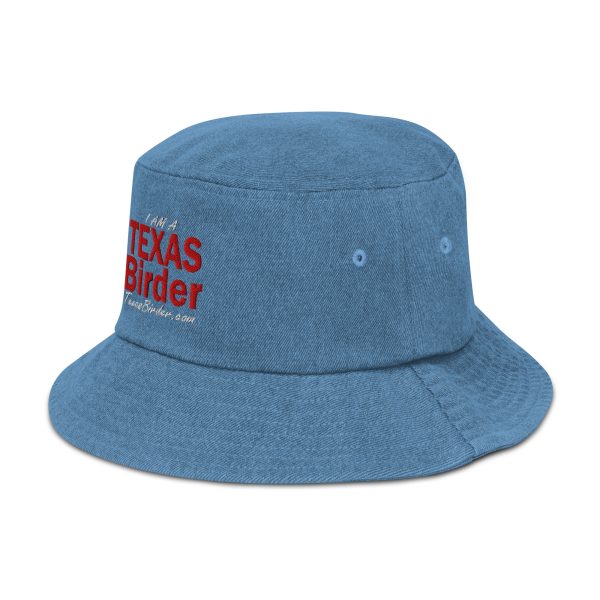 I Am a Texas Birder Denim Bucket Hat - Image 12