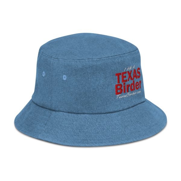 I Am a Texas Birder Denim Bucket Hat - Image 11