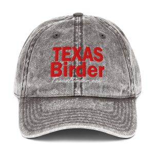 Texas Birder Vintage Cotton Twill Cap