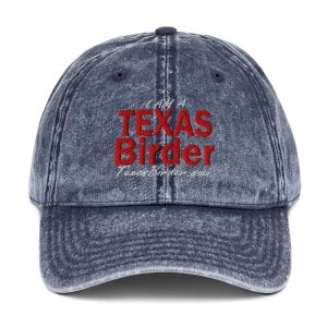 I Am a Texas Birder Vintage Cotton Twill Cap