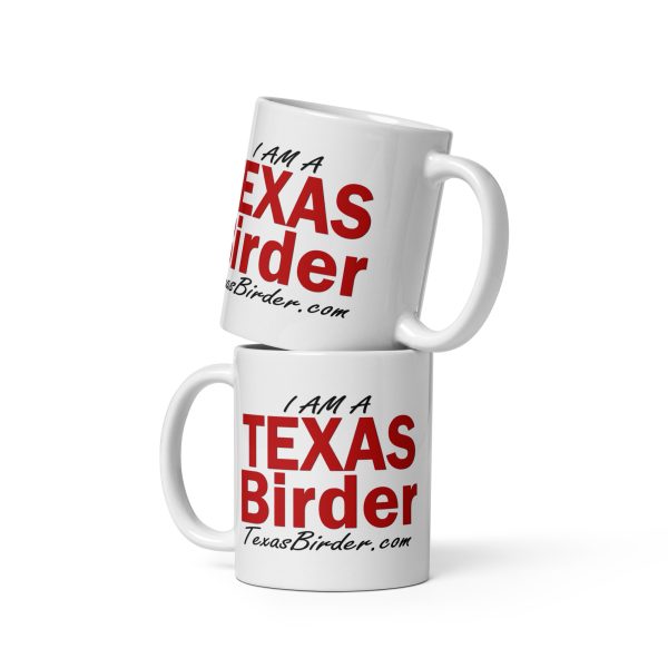 I Am a Texas Birder White Glossy Mug - Image 2