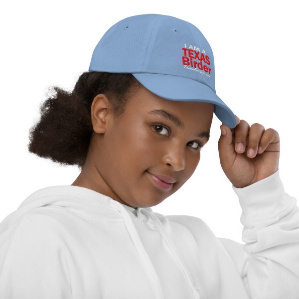 I Am a Texas Birder Youth Baseball Cap - Image 4