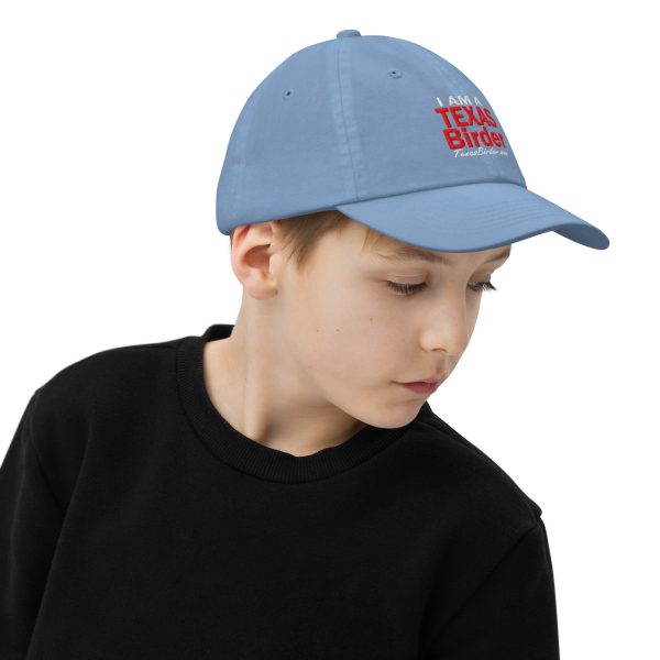I Am a Texas Birder Youth Baseball Cap - Image 22
