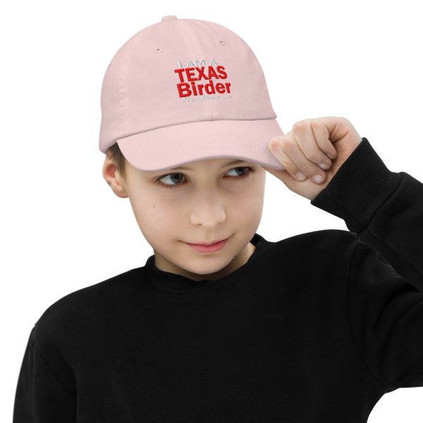 I Am a Texas Birder Youth Baseball Cap - Image 31