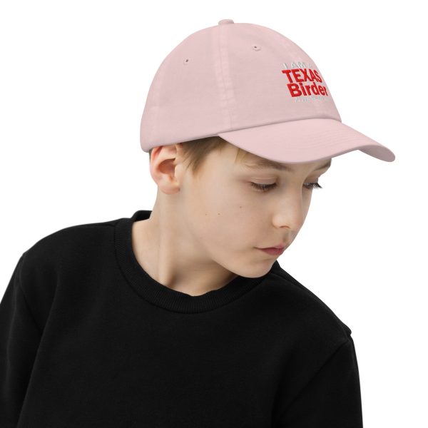 I Am a Texas Birder Youth Baseball Cap - Image 34