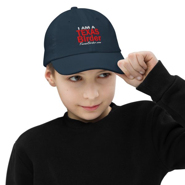 I Am a Texas Birder Youth Baseball Cap - Image 12