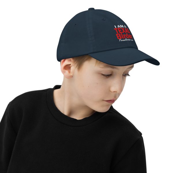 I Am a Texas Birder Youth Baseball Cap - Image 15