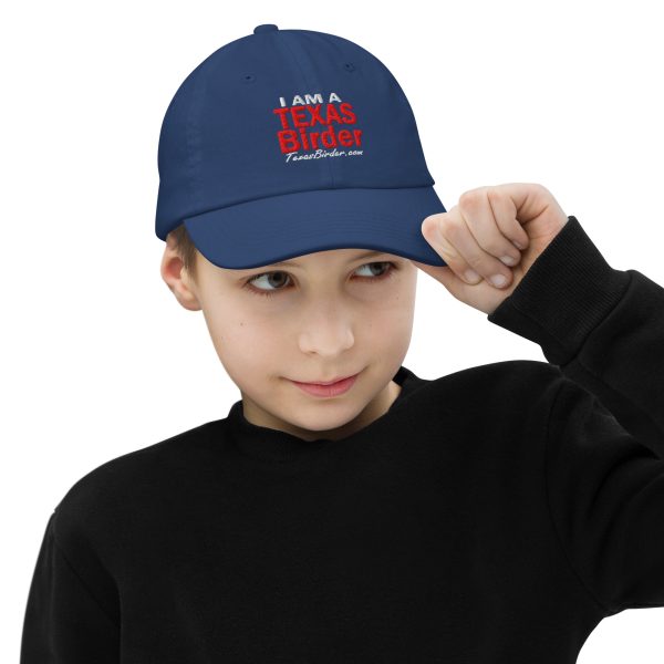 I Am a Texas Birder Youth Baseball Cap - Image 16