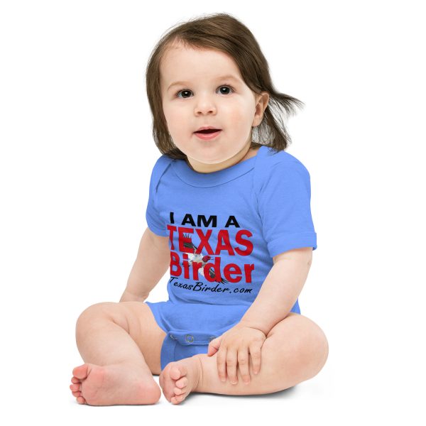 I Am a Texas Birder - Baby Short Sleeve One Piece - Image 4