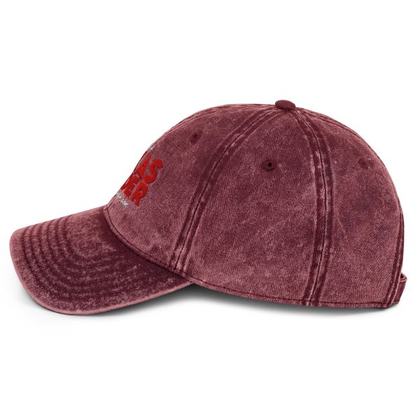 I Am a Texas Birder Vintage Cotton Twill Cap - Wide Lettering - Image 7