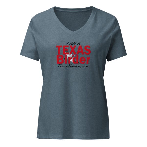 I Am a Texas Birder - Women’s Relaxed V-neck T-shirt