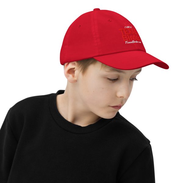I Am a Texas Birder Youth Baseball Cap - Image 14