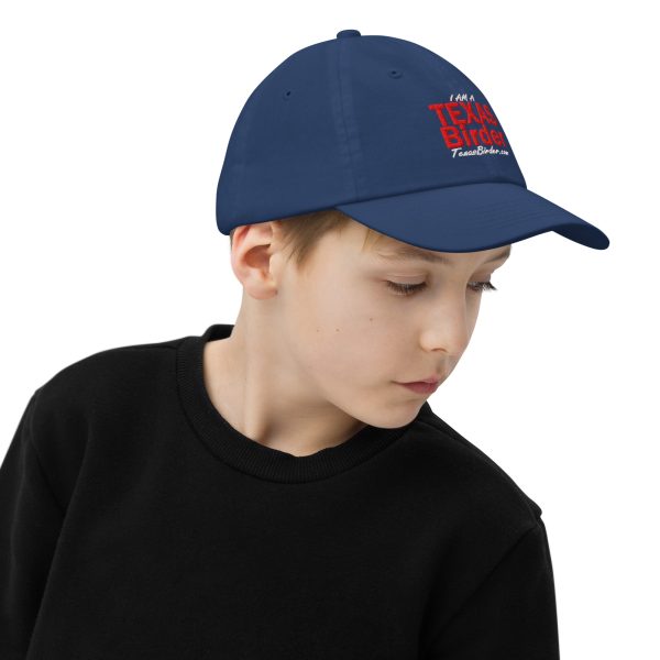 I Am a Texas Birder Youth Baseball Cap - Image 18