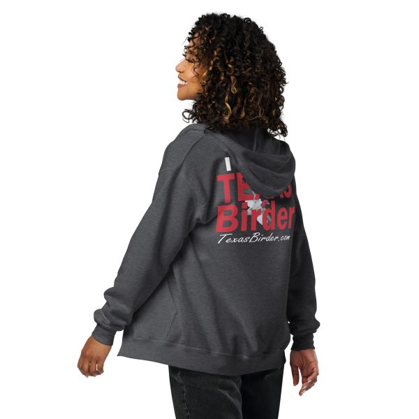 Texas Birder Unisex Heavy Blend Zip Hoodie - Image 2